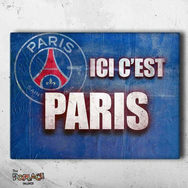 Tableau Psg Ici Cest Paris Thepoplace