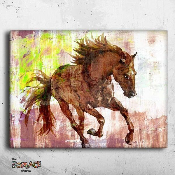 Tableau CHEVAL ABSTRACT thepoplace