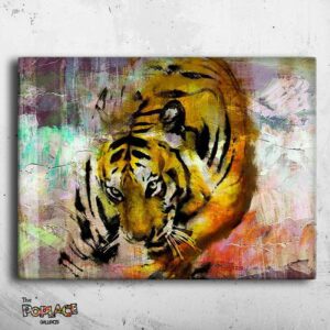 Tableau Abstract tigre - Tableau Abstract tigre