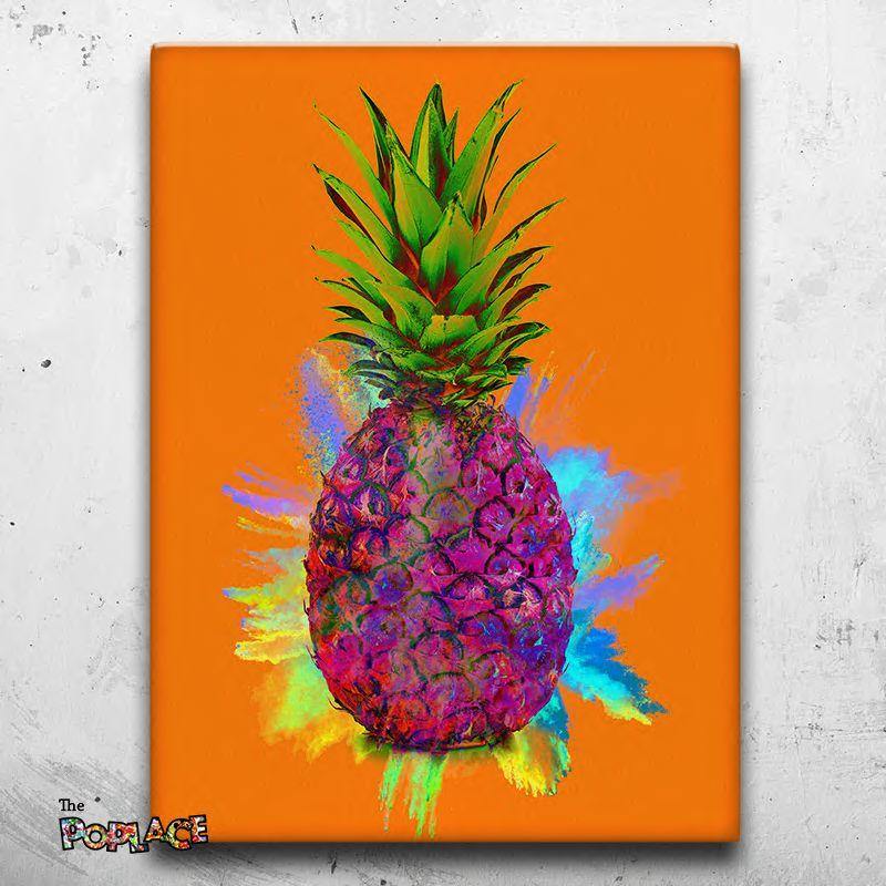 Tableau xxl image ananas tropical, Feeby