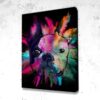 Tableau Chien Bulldog Splash - Tableau Chien Bulldog Splash