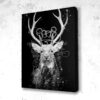 Tableau Cerf Graff Art B&W - Tableau Cerf Graff Art B&W