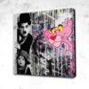 Tableau Panthere Rose Charlie Chaplin - Tableau Panthere Rose Charlie Chaplin
