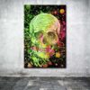 Tableau Crâne Dirty Green Skull - Tableau Crâne Dirty Green Skull