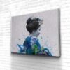 Tableau Geisha Blue Splash - Tableau Geisha Blue Splash