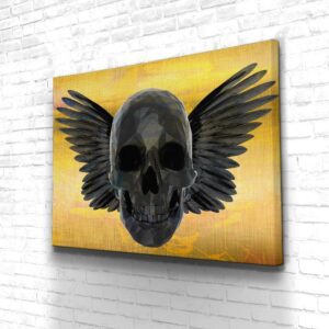 Tableau Crâne Gold Skull - Tableau Crâne Gold Skull