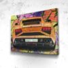 Tableau Lamborghini Graffiti - Tableau Lamborghini Graffiti