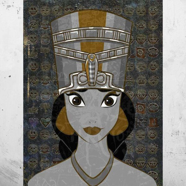 Tableau Égyptien Nefertiti Dark 2.0 - Tableau Égyptien Nefertiti Dark 2.0