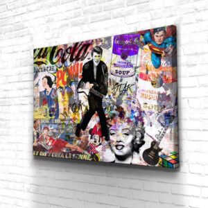 Tableau Pop Art Rock Icons - Tableau Pop Art Rock Icons