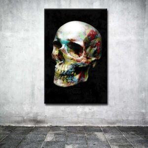 Tableau Crâne Comics Skull - Tableau Crâne Comics Skull