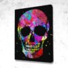Tableau Crâne Skull Neon - Tableau Crâne Skull Neon