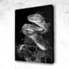 Tableau Serpent Graff Art B&W - Tableau Serpent Graff Art B&W